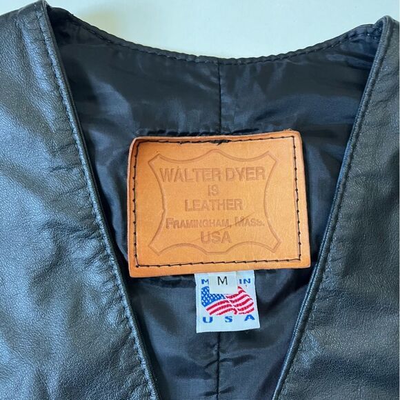 Vintage Walter Dyer Leather Vest - Picture 8 of 14